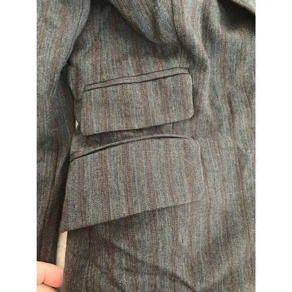 Zara Woman wool blend blazer jacket brown gold woman’s size 4 - Picture 6 of 8